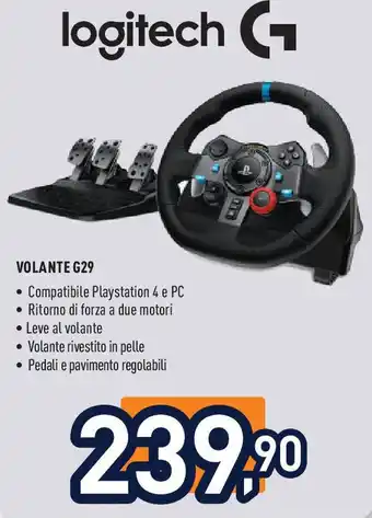 Unieuro Logitech g volanteVOLANTE G29 29 offerta