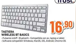 Ipercoop Tastiera wireless bt basics offerta