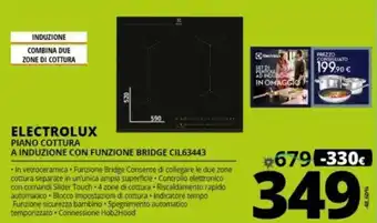 Comet Electrolux Piano Cottura A Induzione con Funzione Bridge CIL63443 offerta