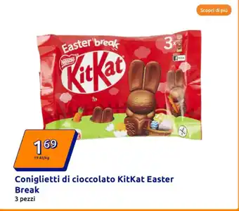 Action Coniglietti di cioccolato KitKat Easter Break offerta