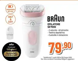 Ipercoop Braun epilatore SE7000 offerta