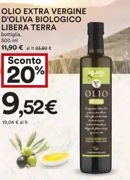 Coop Olio extra vergine d'oliva biologico libera terra offerta