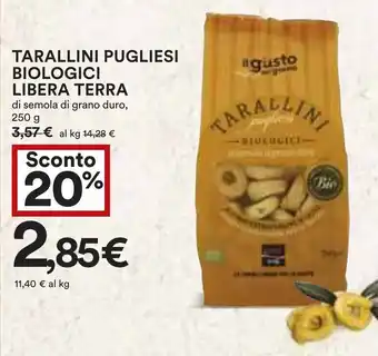 Coop Tarallini pugliesi biologici libera terra offerta