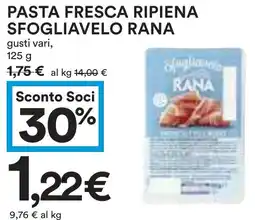 Coop Pasta fresca ripiena sfogliavelo RANA offerta