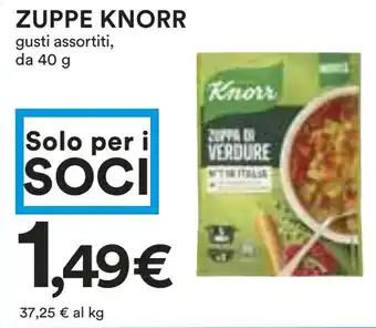 Coop Zuppe KNORR offerta