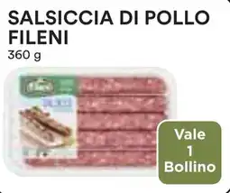 Coop Salsiccia di pollo FILENI offerta