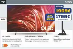 Euronics SAMSUNG OLED 77" S85D offerta