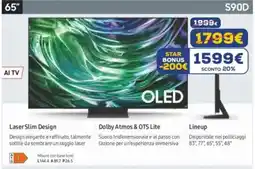 Euronics SAMSUNG OLED 65" S90D offerta