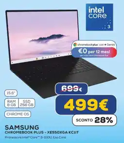 Euronics SAMSUNG CHROMEBOOK PLUS - XE550XGA KC1IT offerta