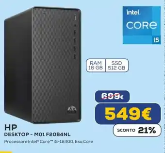 Euronics HP DESKTOP - M01 F2084NL offerta