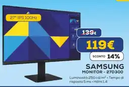 Euronics SAMSUNG MONITOR - 27D300 offerta