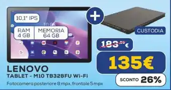 Euronics LENOVO TABLET - M10 TB328FU Wi-Fi offerta