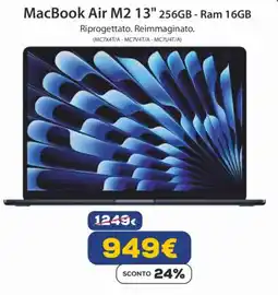 Euronics MacBook Air M2 13" 256GB - Ram 16GB offerta