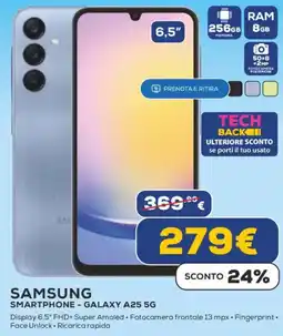 Euronics SAMSUNG SMARTPHONE - GALAXY A25 5G offerta