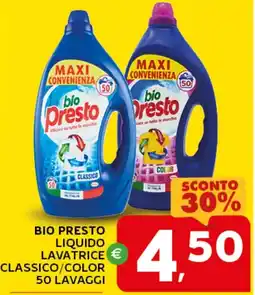 Extra Supermercati Bio presto liquido lavatrice classico/color offerta