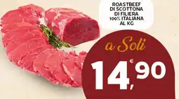 Extra Supermercati Roastbeef di scottona di filiera 100% italiana offerta