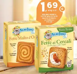 Extra Supermercati Mulino bianco fette biscottate malto d'orzo/ ai cereali offerta