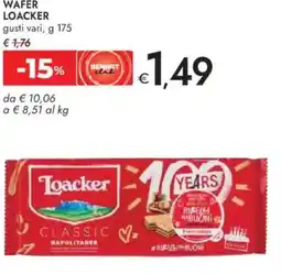 Bennet Wafer loacker gusti vari, offerta