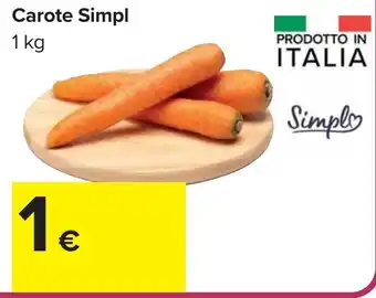 Carrefour Carote Simpl offerta