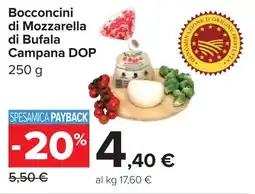 Carrefour Bocconcini di Mozzarella di Bufala Campana DOP offerta