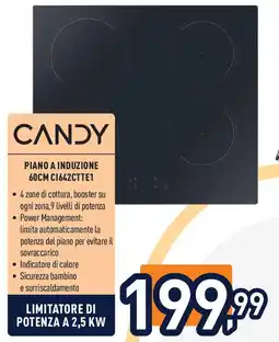 Unieuro CANDY Piano a induzione 60CM C1642CTTE1 offerta