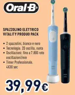 Unieuro Oral-b spazzolino elettrico vitality produo pack offerta