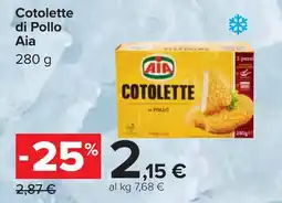 Carrefour Cotolette di Pollo Aia offerta