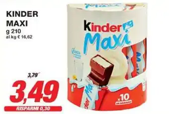 Prix Quality Kinder maxi offerta
