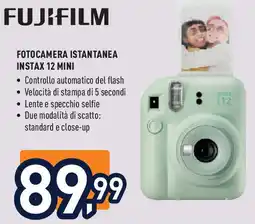 Unieuro FUJIFILM Fotocamera istantanea instax 12 mini offerta