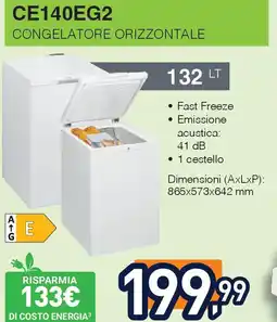 Unieuro IGNIS CE140EG2 Congelatore orizzontale offerta