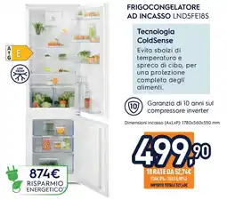 Unieuro Electrolux Frigocongelatore ad incasso LND5FE18S offerta