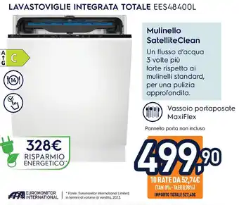 Unieuro Electrolux Lavastoviglie integrata totale EES48400L offerta