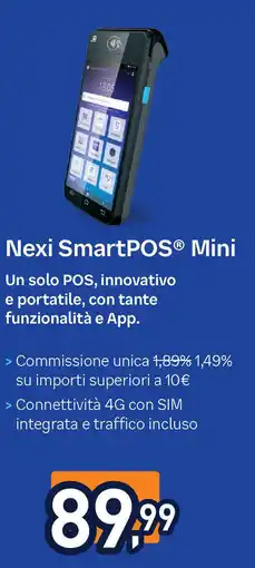 Unieuro Nexi SmartPOS Mini offerta