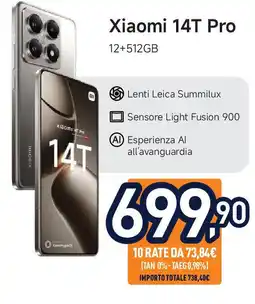 Unieuro Xiaomi 14T Pro offerta