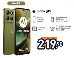 Unieuro motorola moto g15 offerta