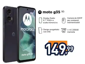 Unieuro motorola moto g35 5G offerta