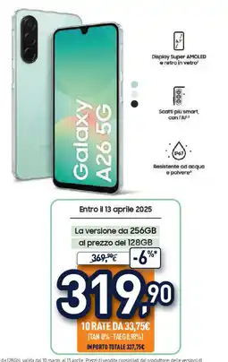 Unieuro SAMSUNG Galaxy A26 5G offerta