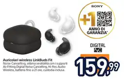 Unieuro SONY Auricolari wireless LinkBuds Fit offerta