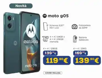 Euronics motorola moto go5 offerta