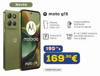 Euronics motorola moto g15 offerta