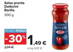 Carrefour Salsa pronta Datterini Barilla offerta