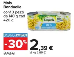 Carrefour Mais Bonduelle offerta