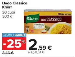 Carrefour Dado Classico Knorr offerta