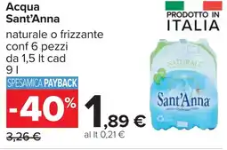 Carrefour Acqua Sant'Anna offerta