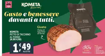 Deco Supermercati Kometa petto di tacchino al forno offerta