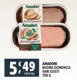 Deco Supermercati Amadori buona domenica vari gusti offerta