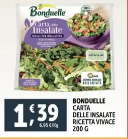 Deco Supermercati Bonduelle carta delle insalate ricetta vivace offerta