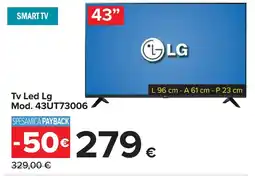 Carrefour Tv Led Lg Mod. 43UT73006 offerta