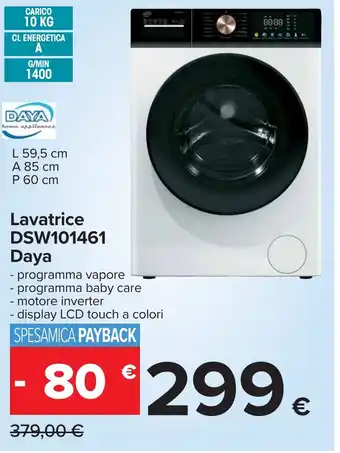 Carrefour Lavatrice DSW101461 Daya offerta