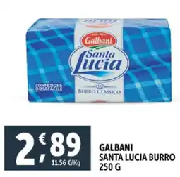 Deco Supermercati Galbani santa lucia burro offerta